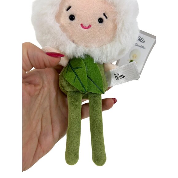 Aurora World Mia Wish Dandelion Boy Plush Stuffed Toy 8” Handmade White Green - Picture 12 of 16